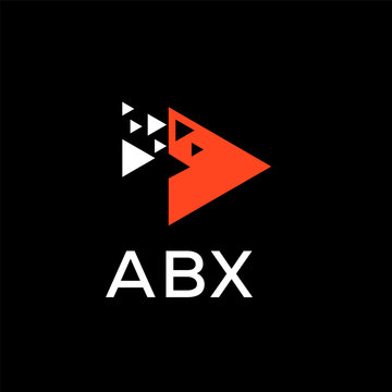  ABX creative minimalist letter logo.