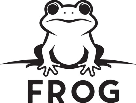frog coloring page design
