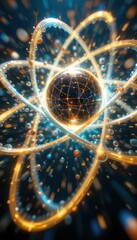 Poster - Dynamic Energy Burst of an Abstract Atom with Light Trails
