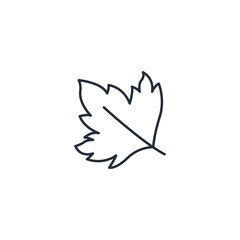 Poster - Leaf icon symbol vector sign isolated on white background illustration for graphic and web design