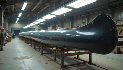 Poster - Large Modern Composite Structure in Industrial Workshop Environment