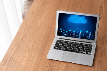 Poster - cloud computing software for modish remote work and personal data storage