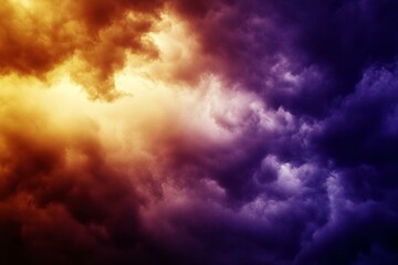 yellow orange red purple violet blue clouds. storm hurricane thunderstorm rain wind. dark colorful d