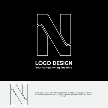 Letter N logo	
