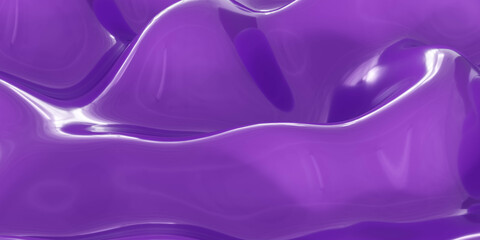 Poster - Vibrant Purple Liquid Texture 3d render