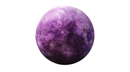 purple planet isolated on white background