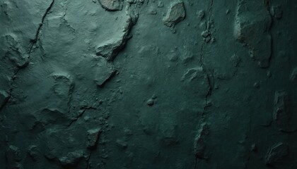 Aufkleber - Dark teal stone texture background. Rough surface, uneven rock structure. Natural material for wall cladding, flooring, decorative design. Use as backdrop for product presentation. Stone background