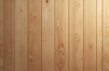 Fototapete - Close-up on light brown wood grain texture featuring vertical planks pattern. Natural rustic wooden surface with timber hardwood, aged design background, vintage retro style. Interior finishing