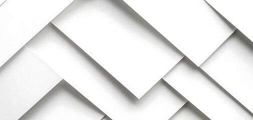 Aufkleber - Monochromatic Geometric Layout with Precise Lines and Subtle Shadows
