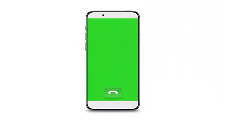 Poster - Smartphone Showing a Green Screen with Decline Call Button Displayed