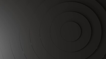 Poster - Minimalist Concentric Circles Abstract Design 4k 60fps 3d looping animation