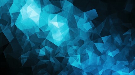 Poster - Explore a mesmerizing blue and black abstract background with flowing linear waves and vibrant textures. Perfect for any project.
