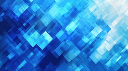 Poster - A smooth blue gradient background with a blur effect, perfect for creating a serene and modern ambiance in any design.