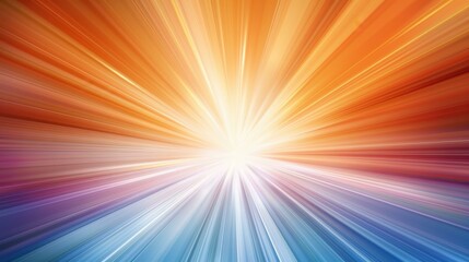 Wall Mural - experience vibrant energy with dynamic light rays bursting from a center, creating a mesmerizing vid