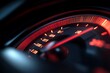 © Sipon Ray - Close-up of a speedometer with a red glow, speed lights, ambient occlusion, Octane render, hyper-detailed, volumetric lighting, cinematic, sharp focus, hyper-realistic.