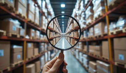 Poster - Inspecting Warehouse Inventory: A Detailed Look at Storage Optimization and Efficiency Strategies for Improved Logistics