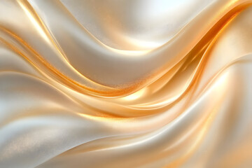 Poster - Abstract light gold and light silver flow texture backgrounds abstract curve.