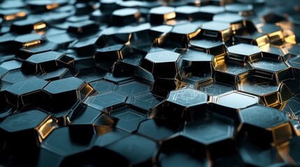 Poster - Creating a large complex hexagonal pattern digital art virtual studio graphic design aerial perspective gigapixel technology