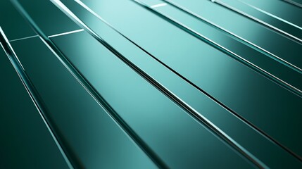Poster - Abstract Teal Green Glass Panels Modern Background Design Elegant Shiny Texture Geometric Lines Pattern Digital Art Illustration Graphic Resource for 