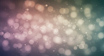 Poster - Abstract Bokeh Background Soft Pastel Colors Sparkling Lights Festive Design