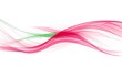 © Sus - Abstract pink and green wave design.