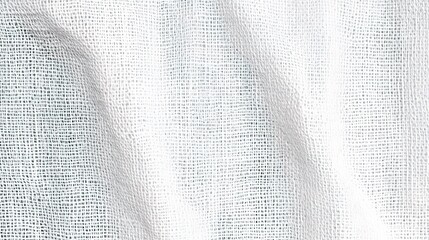 Poster - White Fabric Texture on Canvas for Creative Design Projects