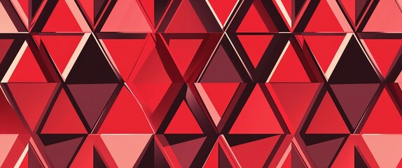 Aufkleber - diamond pattern on red plain background digital abstract art work illustration design