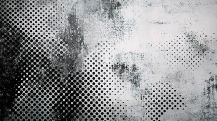 Poster - Abstract Texture: A textured abstract composition, exploring the interplay of grunge and halftone, evokes a sense of raw creativity and graphic design.