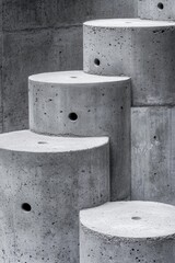 Poster - Abstract concrete steps