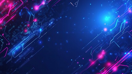 Poster - Cybernetic Symphony: An artistic and visually compelling representation of interconnected data streams and circuits in a digital realm, showcasing innovation.