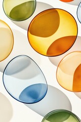Poster - Abstract gradient blob with vibrant colors like orange, blue, green, and yellow creating an eye-catching visual.