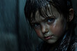 © sahruddin - portrait of a child crying in the rain