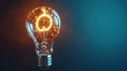 Poster - A musical note turning into a glowing light bulb, symbolizing innovation in music