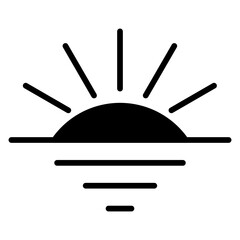 Poster - The setting of the sun indicates the arrival of Maghrib time in Islamic teachings