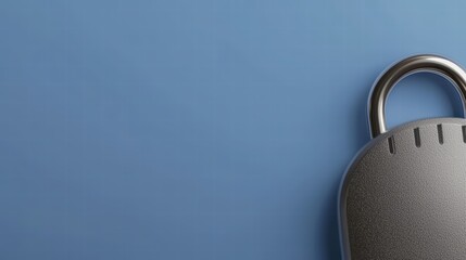 Poster - A sturdy metal padlock symbolizing security and protection for personal belongings and spaces