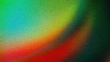 Poster - soft focus vintage film texture with vibrant green, red, and orange hues, ideal for retro design, abstract background, and artistic compositions

