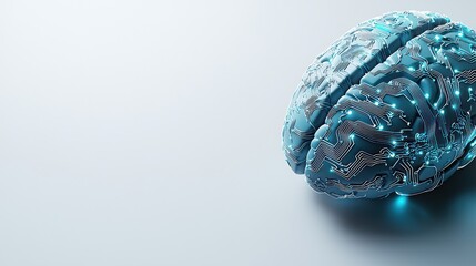 Poster - Artificial intelligence brain power innovation neural network futuristic science concept image