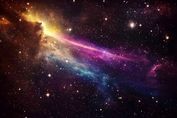 Wall Mural - mesmerizing nebula and starry, dark space background