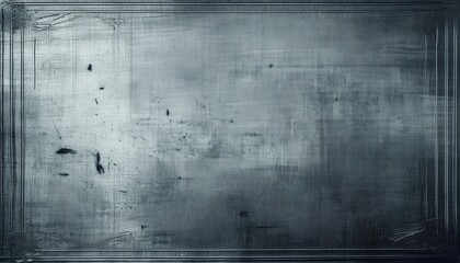 Poster - aged vintage metal texture with ornate border and scratches, antique distressed background for retro design and photo overlays

