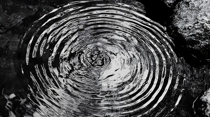 Poster - Concentric Circles of Stillness: A Monochromatic Study of Water