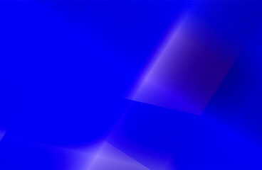 Poster - Abstract composition sketch in dark blue contrast