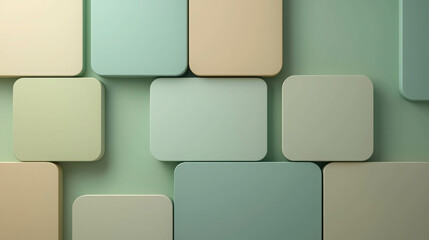 Fototapete - Soft Pastel Color Blocks Abstract Background for Modern Design and Creative Projects
