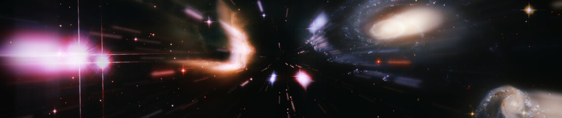 Wall Mural - starlight nebula in galaxy at universe space background. the elements of this image furnished by nas