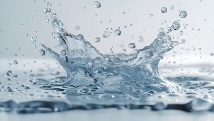 Aufkleber - a captivating image of water splash, showcasing the dynamics and beauty of liquid