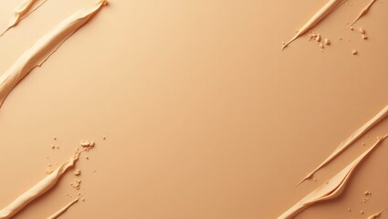 Poster - cream streaks on a smooth, even surface, showcasing a texture with space. 