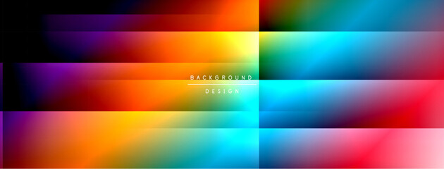 Poster - Colorful gradient with lines made of shadow and light. Creative background