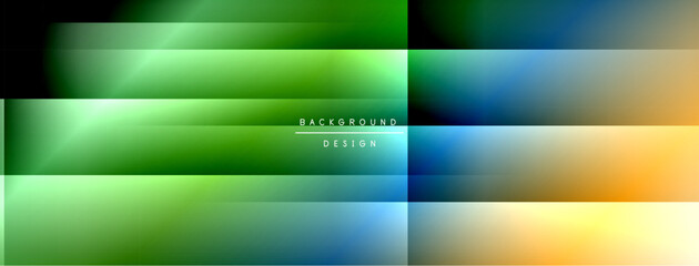 Poster - Dynamic shadow lines with gradient colors geometric background