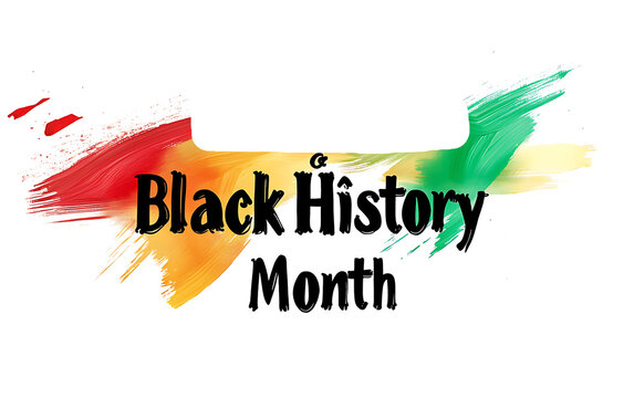 black history month isolated on white background PNG. AI GENERATED