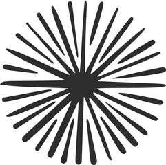 Poster - textured circle with pattern. abstract vector hand drawn graphic in rounds. scribble design with dot