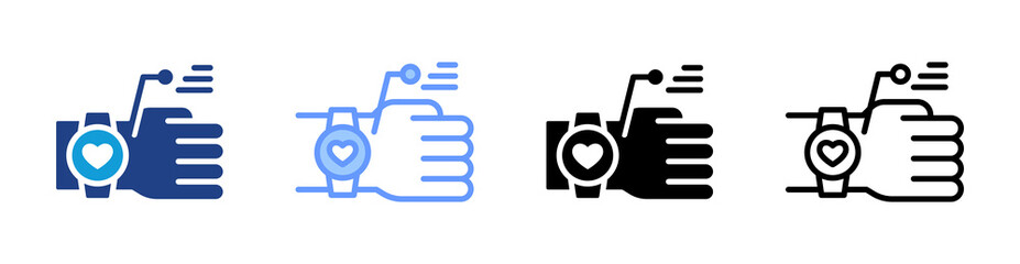Aufkleber - Wearable Technology icon set multiple style collection